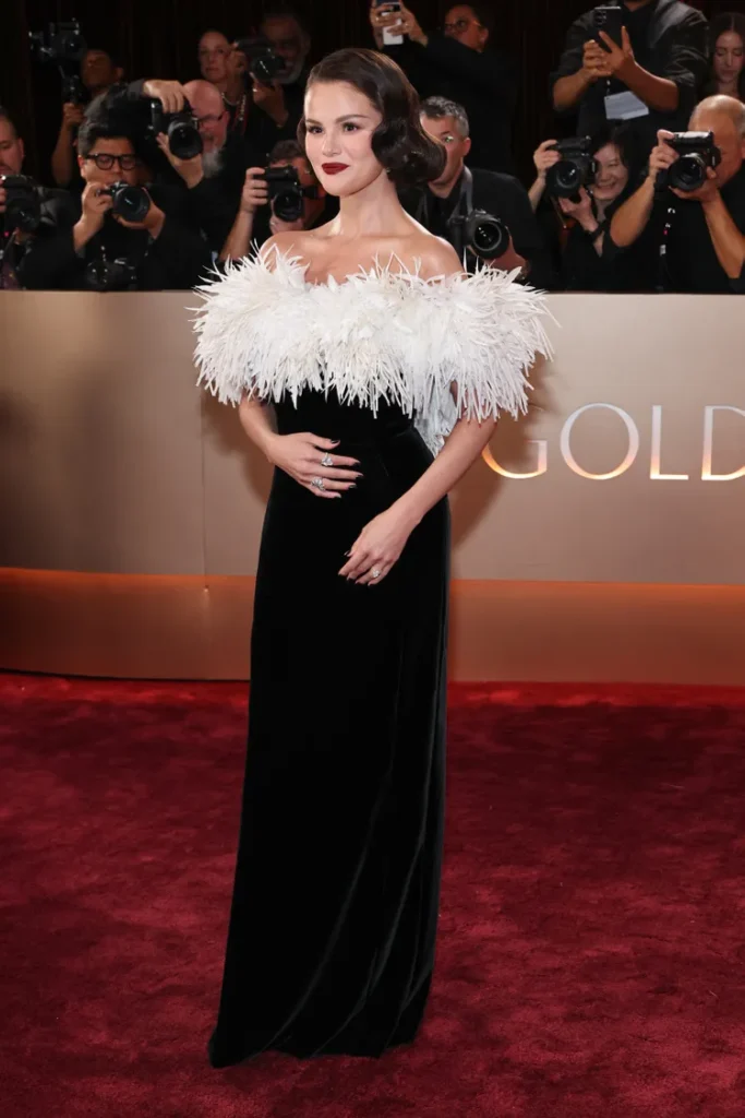 Side Part Hair Trend 2026 — How Celebrities Brought Back the Most Divisive Hairstyle in History Selena Gomez Golden Globes side part