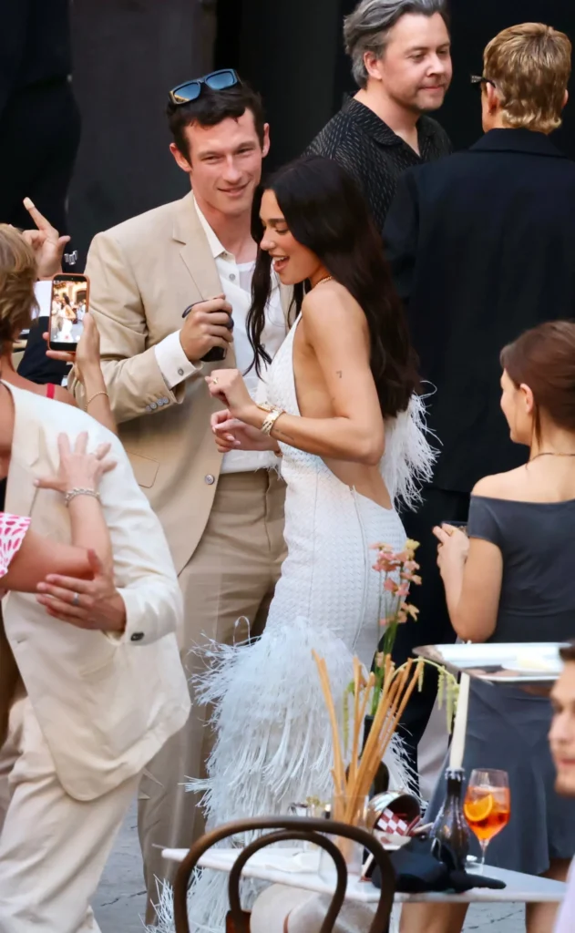 Dua Lipa Schiaparelli wedding outfit 2026