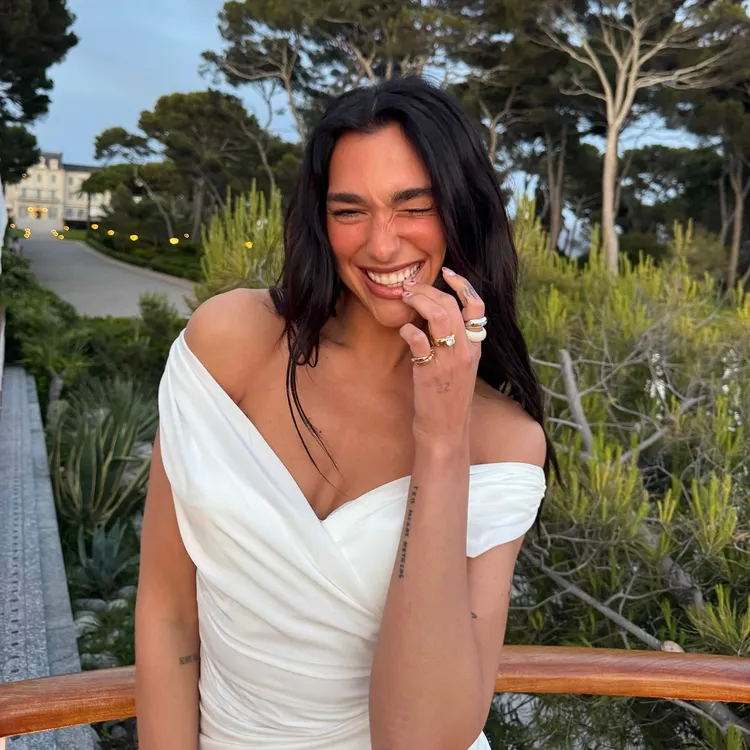 Dua Lipa Sicily Wedding 2026 — What She Wore for Her Three-Day Italy Celebration She accessorized with Bvlgari jewelry.
