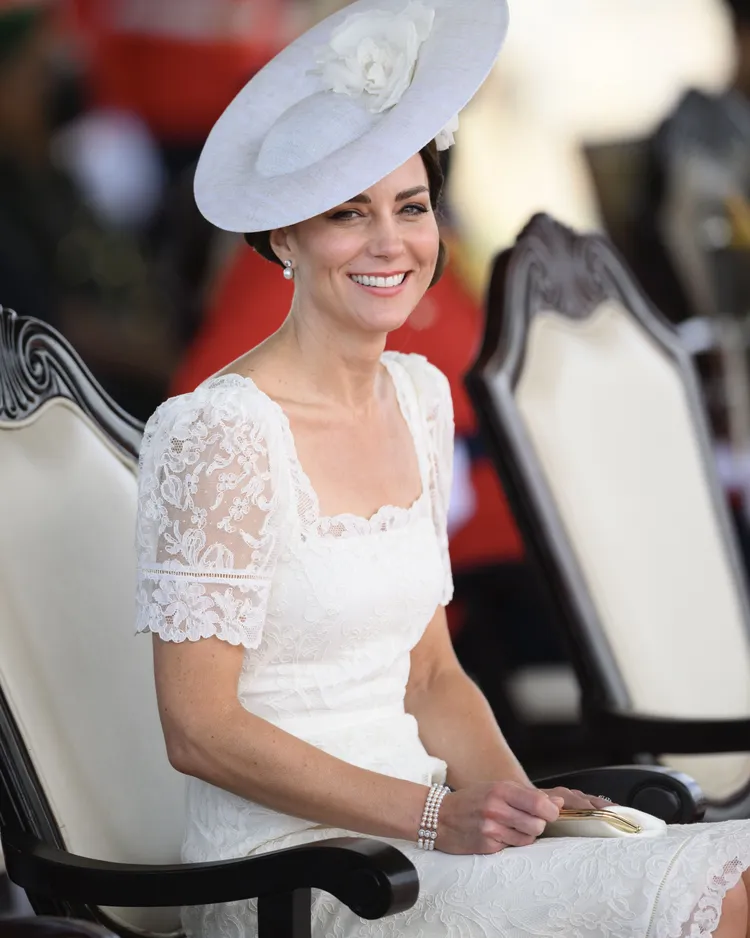 Princess Diana Fashion Legacy — How Kate Middleton Honors Her Style in 2026 Kate Middleton, wearing the three-strand pearl bracelet previously worn by Princess Diana