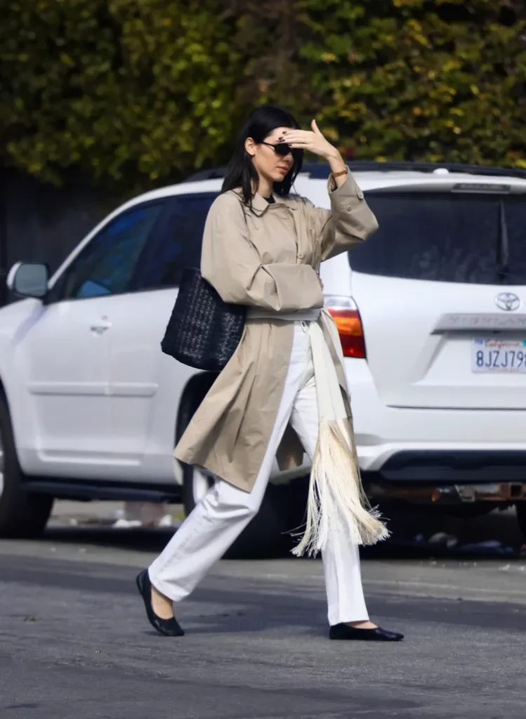Kendall Jenner The Row woven bag