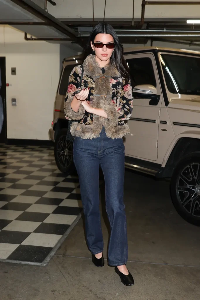 Kendall Jenner high vamp ballet flats