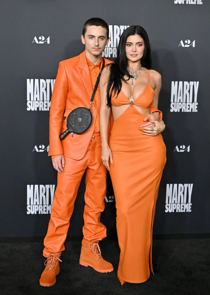 Kylie Jenner Timothée Chalamet orange 2026