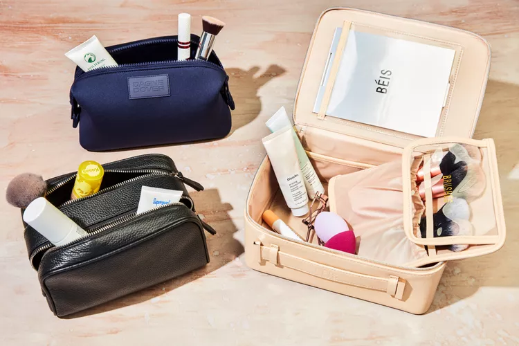 On-the-go beauty bag editorial