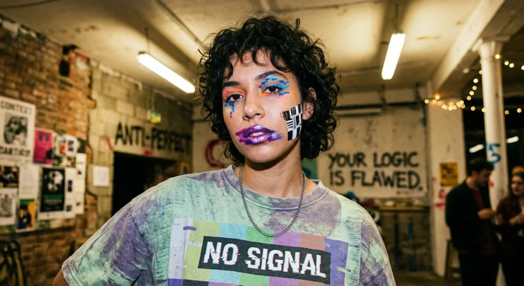The Glitchy Glam makeup 2026 Philosophy — Why Anti-Perfect Is the Future