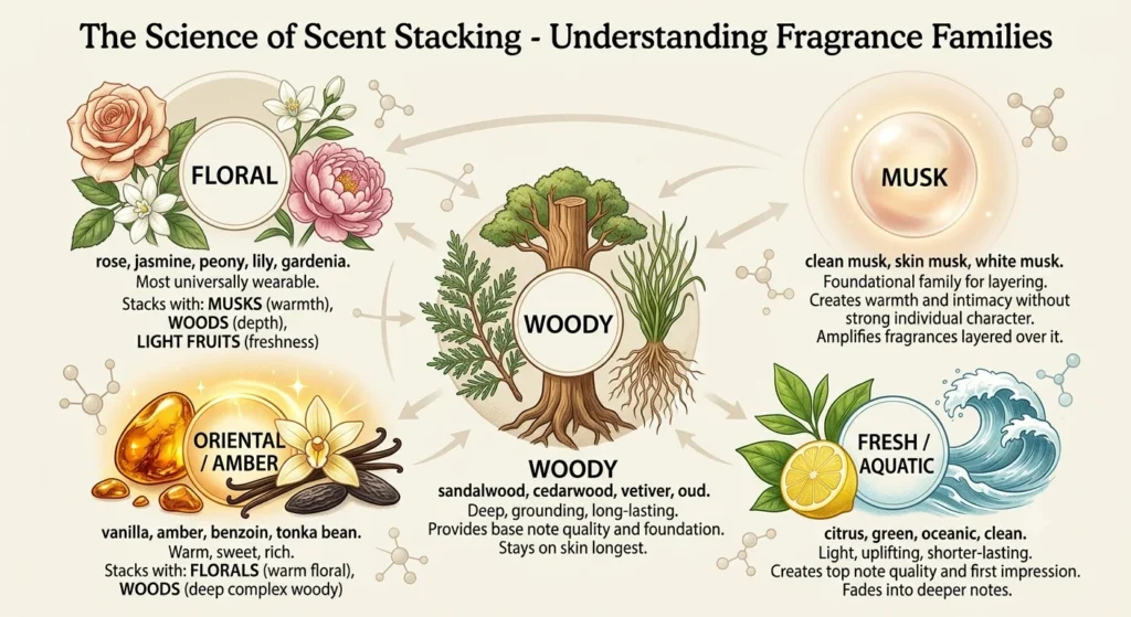 The Science of Scent Stacking — Understanding Fragrance Families