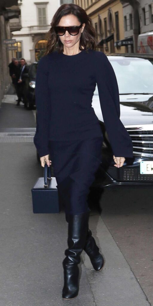 How to Dress Like Victoria Beckham — The Complete Quiet Luxury Style Guide 2026 Victoria Beckham fitted shift dress street style