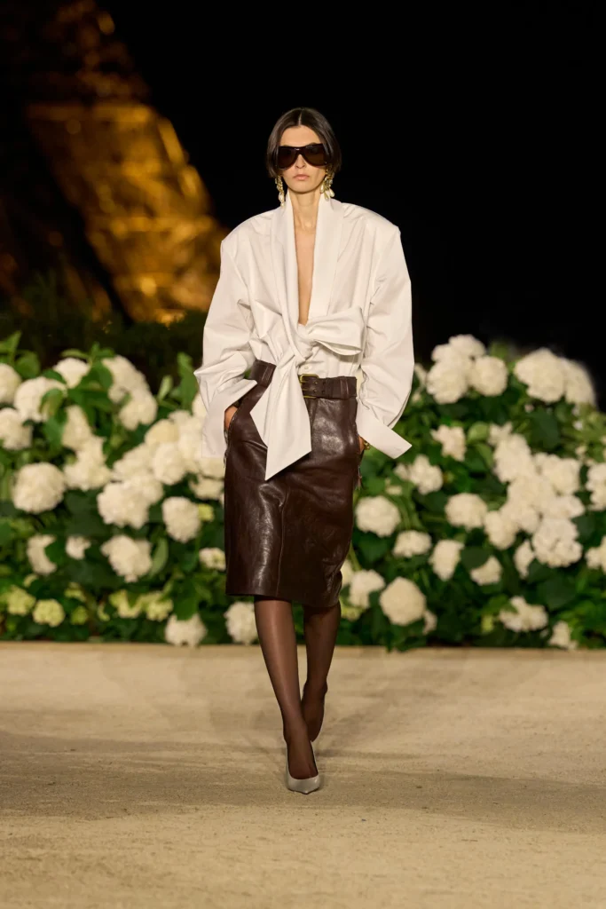 YSL Spring 2026 lace runway