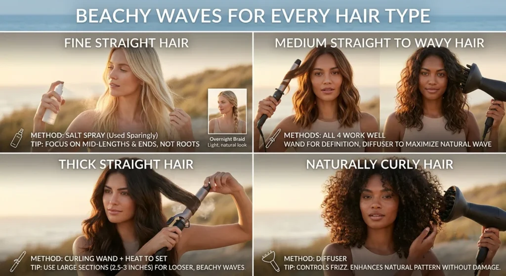 Beachy Waves Hair Summer 2026 — The Complete Celebrity Hair Guide Beachy Waves for Every Hair Type