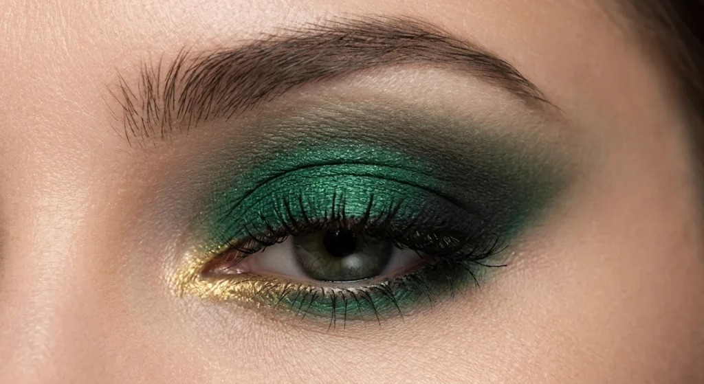 Jewel-Toned Makeup Summer 2026 — The Complete Celebrity Beauty Guide Look 1 — Emerald Eyes