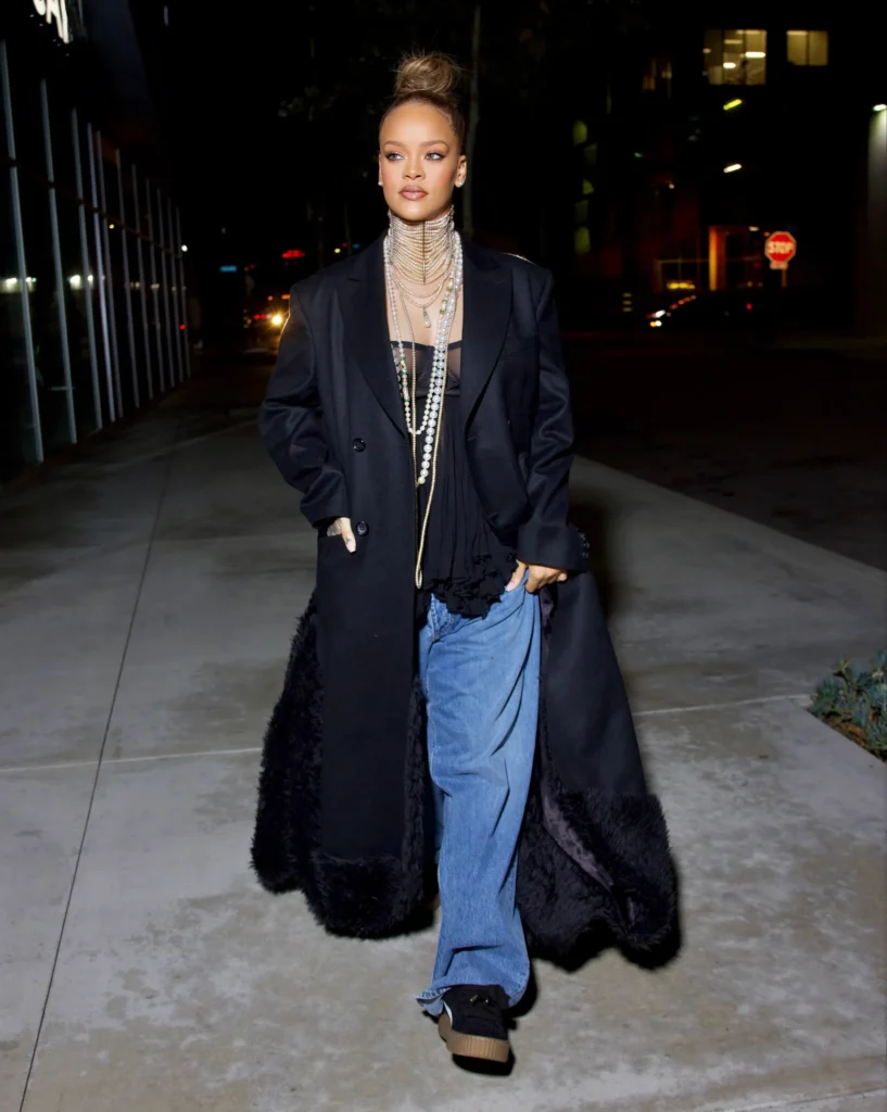 How to Dress Like Rihanna — Her Complete Celebrity Style Guide 2026 Rihanna wearing a The Oversized Coat