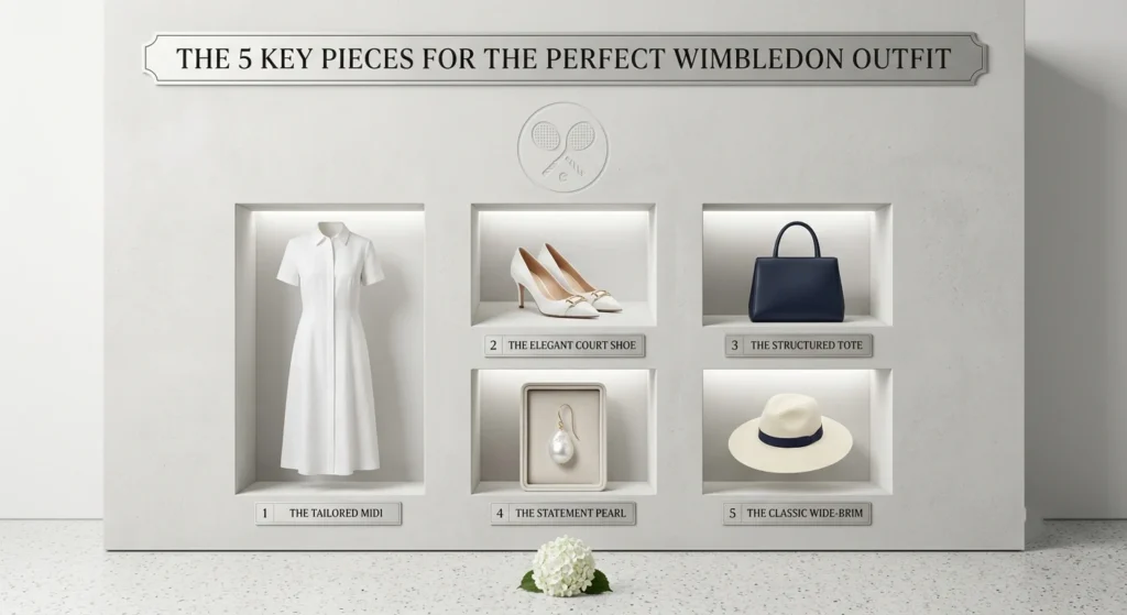 How to Dress for Wimbledon 2026 Like a Celebrity — The Complete Style Guide The 5 Key Pieces for the Perfect Wimbledon Outfit