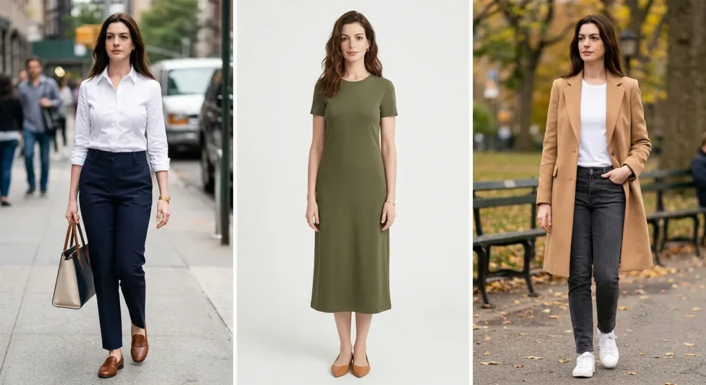 How to Dress Like Anne Hathaway — Her Complete Celebrity Style Guide 2026 The Anne Hathaway Off-Duty Style — The Even More Copied Version