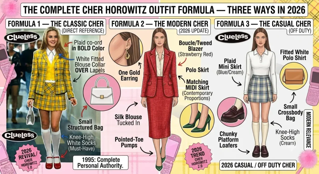 The Complete Cher Horowitz Outfit Formula — Three Ways in 2026