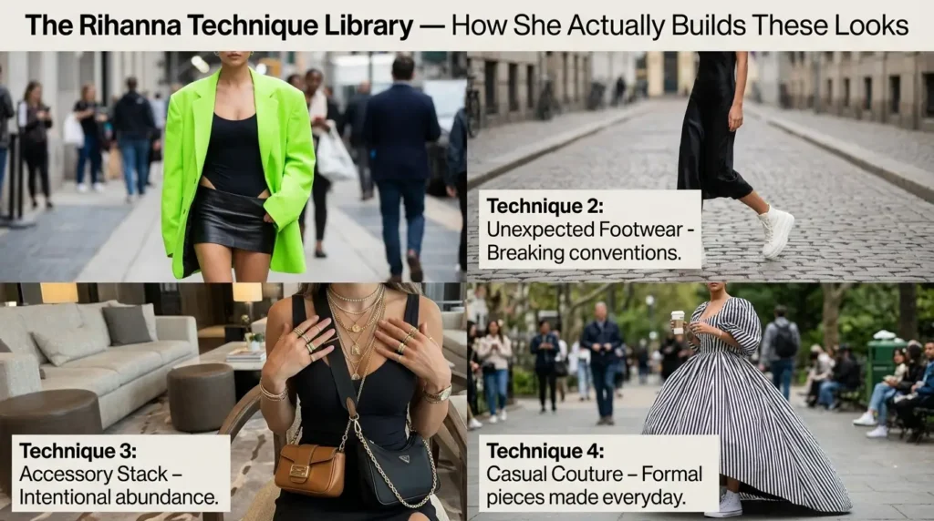 How to Dress Like Rihanna — Her Complete Celebrity Style Guide 2026 The Rihanna Technique Library — How She Actually Builds These Looks
