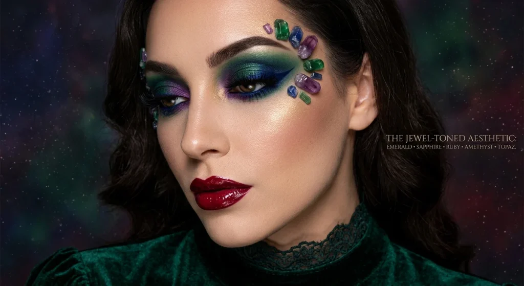 Jewel-Toned Makeup Summer 2026 — The Complete Celebrity Beauty Guide What Is Jewel-Toned Makeup