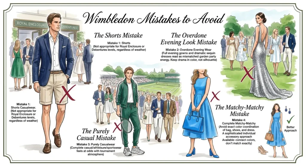 How to Dress for Wimbledon 2026 Like a Celebrity — The Complete Style Guide Wimbledon Mistakes to Avoid