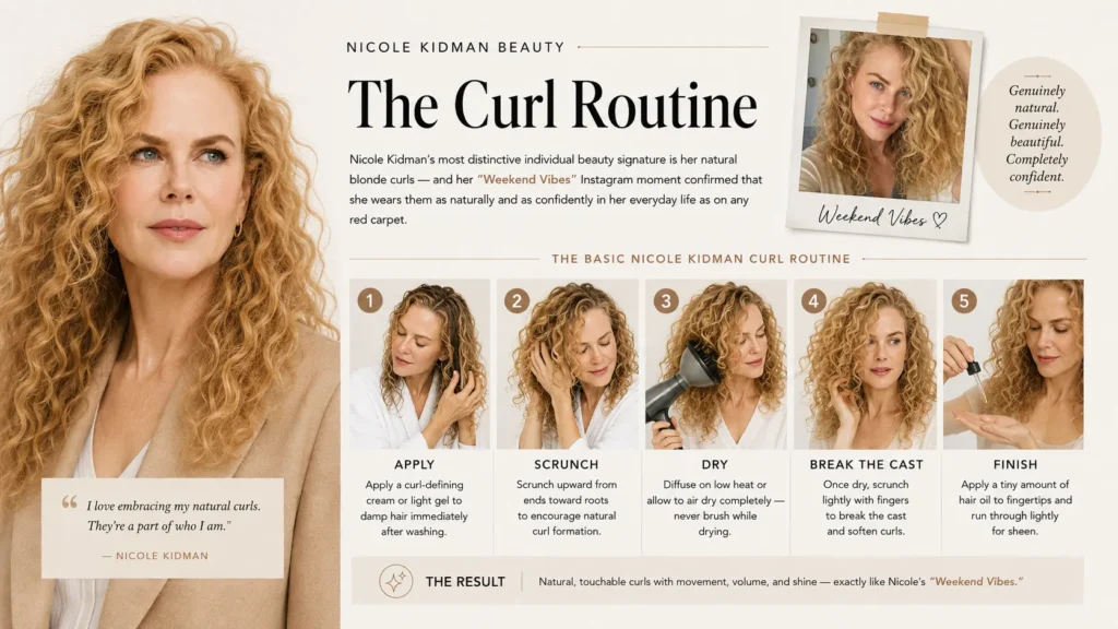 Nicole Kidman Beauty — The Curl Routine