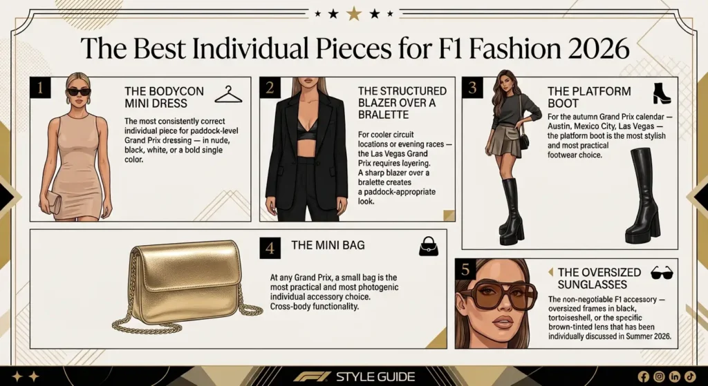 Formula 1 Fashion 2026 — What to Wear to a Grand Prix Like a Celebrity Complete Guide The Best Individual Pieces for F1 Fashion 2026