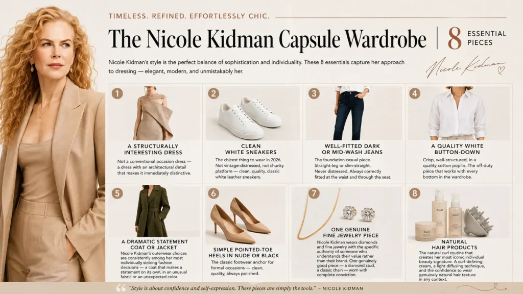 The Nicole Kidman Capsule Wardrobe — 8 Essential Pieces