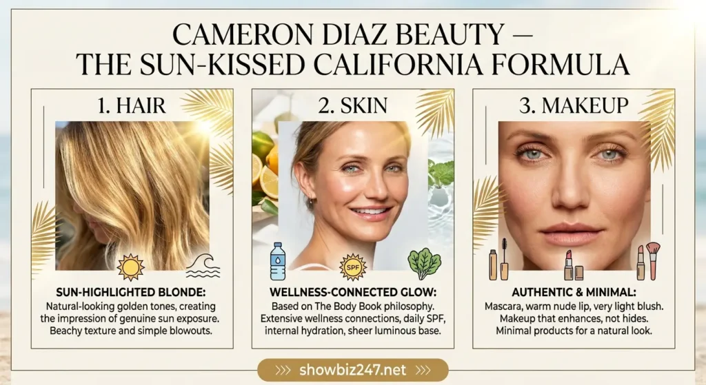 How to Dress Like Cameron Diaz 2026 — Her Complete Celebrity Style Guide Cameron Diaz Beauty — The Sun-Kissed California Formula