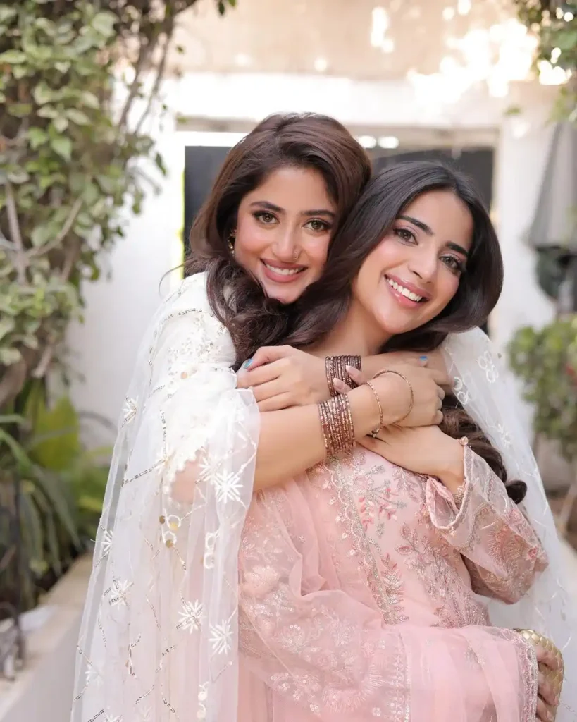 Saboor Aly with her sister, Sajal Aly