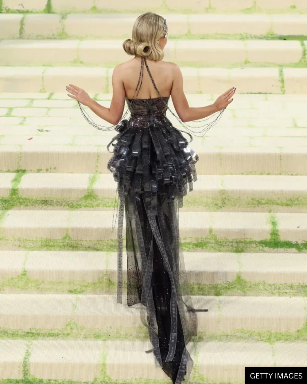 Sabrina Carpenter Met Gala 2026 Dior Dress — The Film Reel Gown That Won The Night Sabrina Carpenter full gown shot back