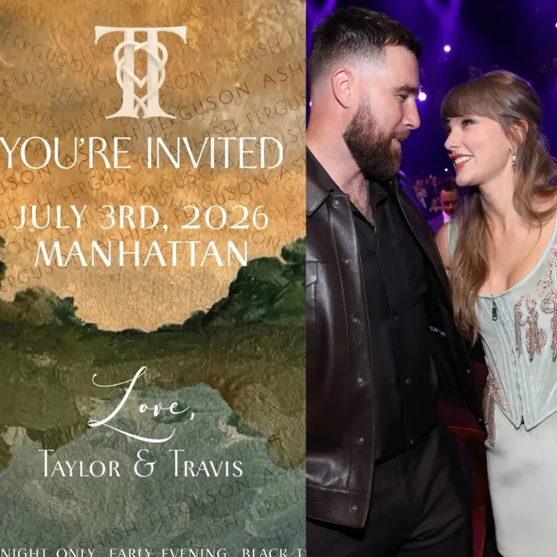 Taylor Swift Wedding Invitation 2026 Revealed — Watercolour Design, "One Night Only" and Every Detail