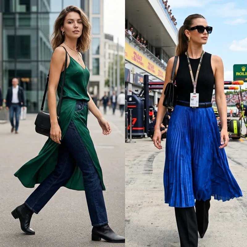 Skirts and Dresses Over Pants 2026 — The Celebrity Stylist Complete Trend Guide